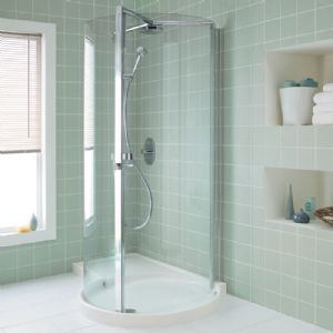 Bathroom on Is A Corner Shower Right For You