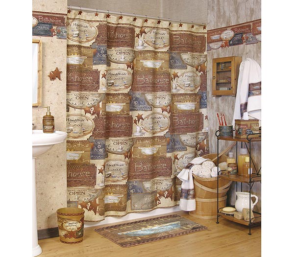 Country Shower Curtain Sets Vintage Shower Curtains