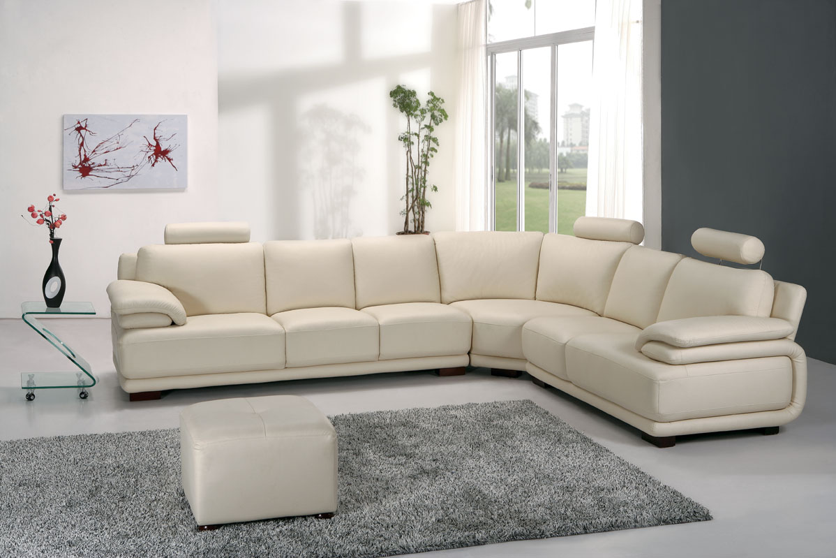contemporary leather corner sofa