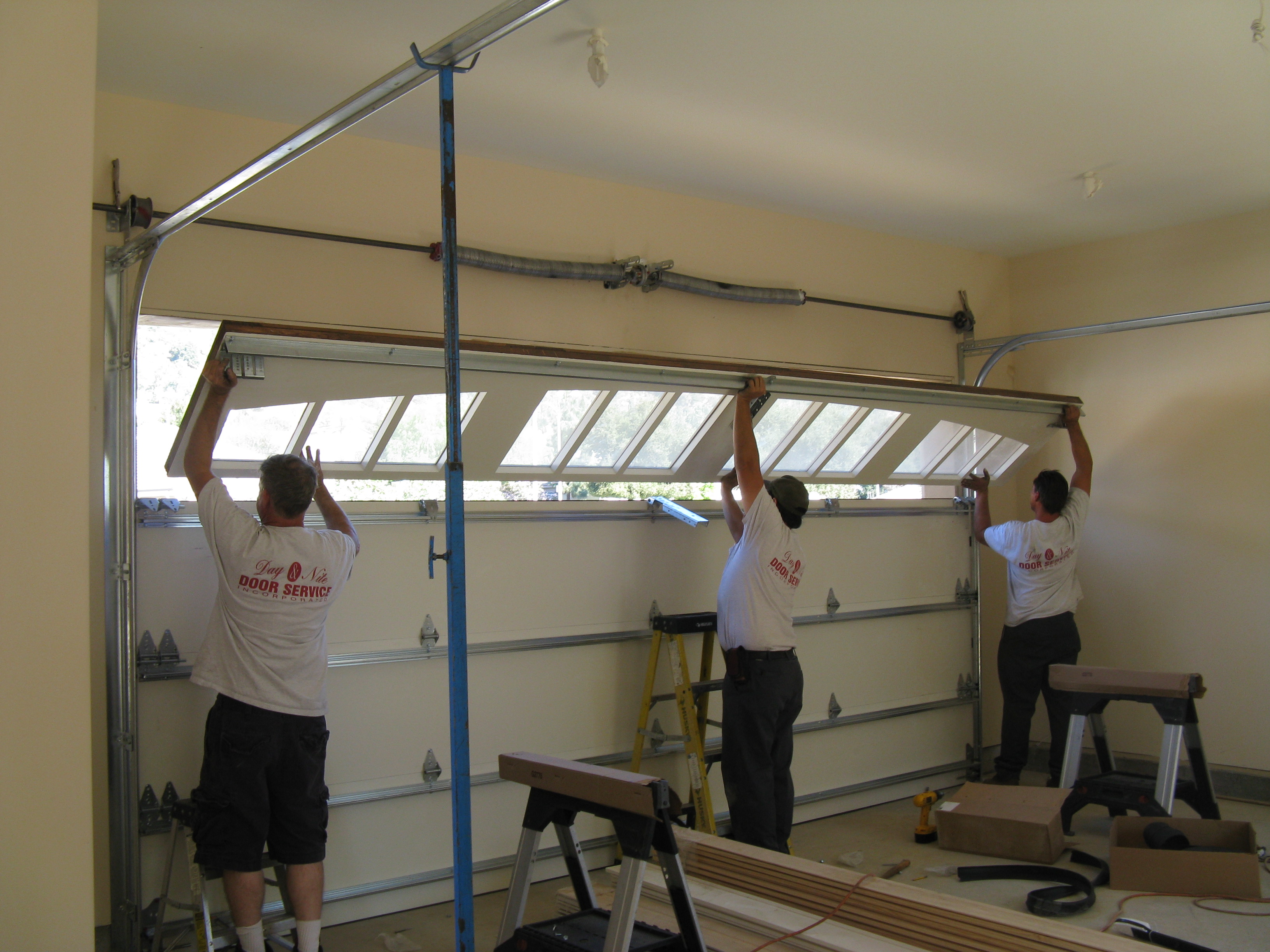 Modern Garage Door Fix It Yourself for Small Space