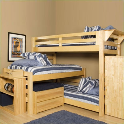 Wood Bunk Beds Stairs on Tips For Triple Bunks Beds Triple Bunk Beds Everything Simple
