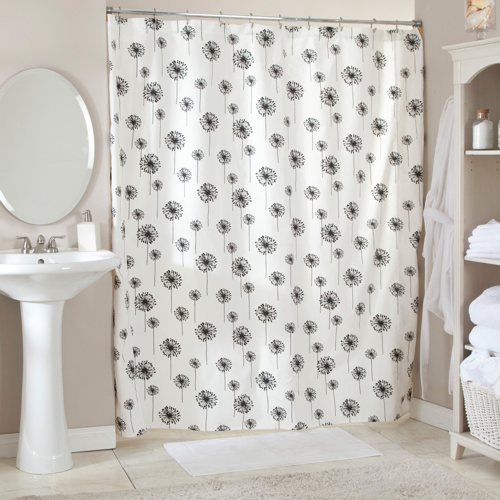 Black and White Shower Curtains 3
