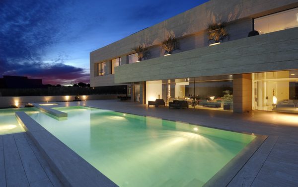 Breathtaking Travertine Home Set in Madrid Spain