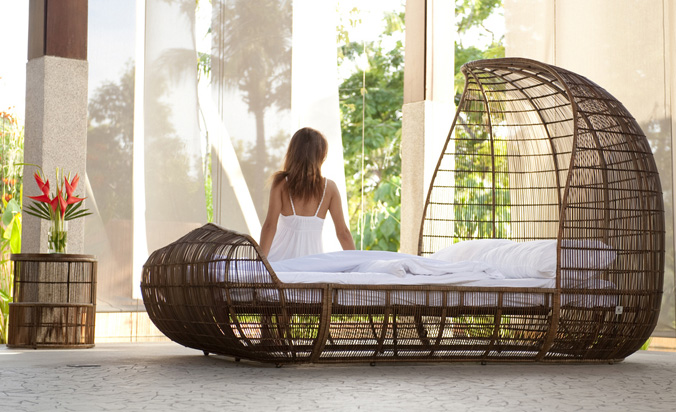 Contemporary Outdoor Abaca Furniture by Kenneth Cobonpue