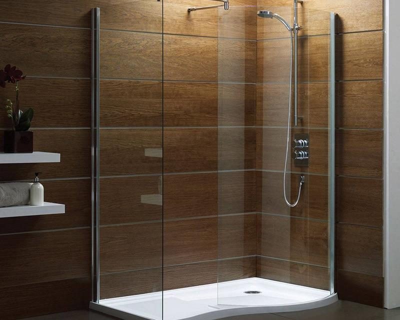 Create A Walk In Shower By Splitting Away From A Tub