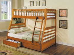 Saving space with a bunk bed