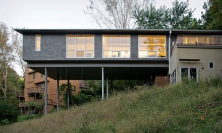 Playful Cantilever House in Kansas City, Missouri