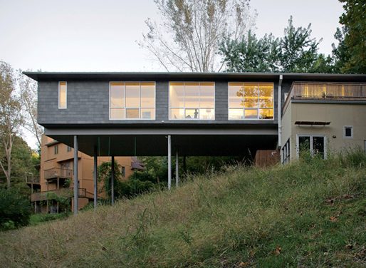 Playful Cantilever House in Kansas City, Missouri