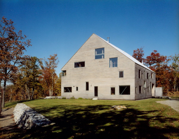 Barn Restored from Rustic to Modern and Cozy House in Pine Plains, New York by architect Preston Scott Cohen