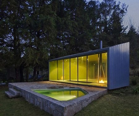 Stylish Mini Glass House for Relaxation by Mexican Architecture Firm, Parque Humano