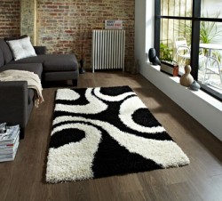 Black and White Designer Rug