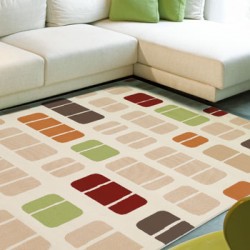 Patterned Cream Rug